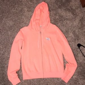 Pink hooded jacket